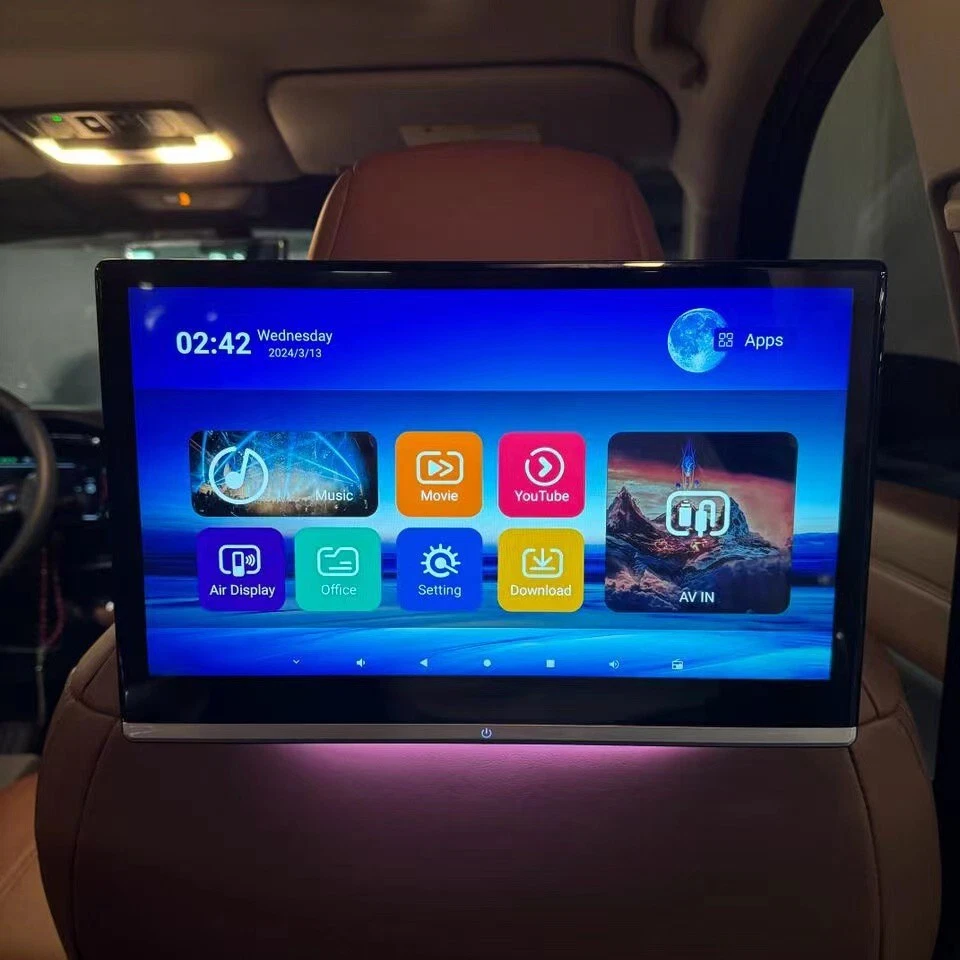 Headrest Monitor For 2024 Ford Edge 8G+128G Android 4K WiFi Car Video Screen - Image 2 of 4