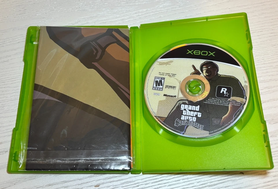Grand Theft Auto: San Andreas (Xbox) Brand New In Plastic Package Open Box - Image 4 of 4
