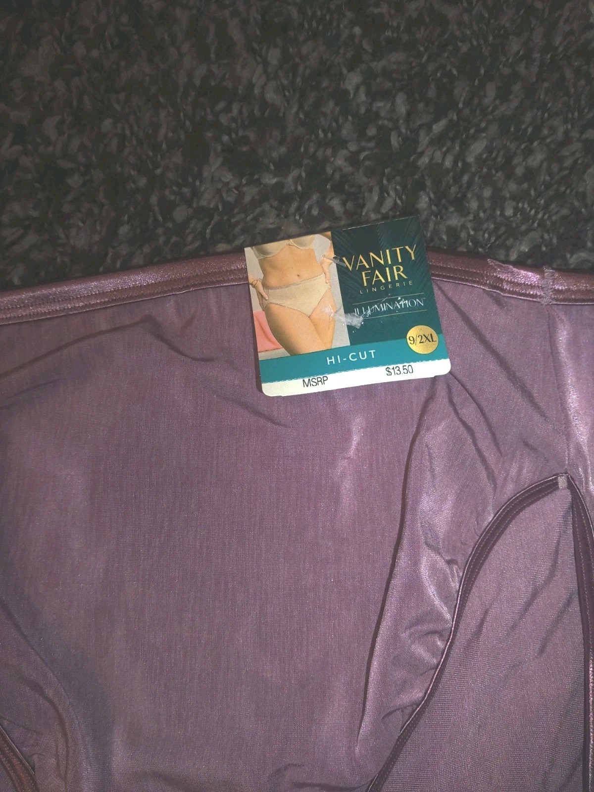 Size 9 Vanity Fair Hi-Cut Nylon Panties "Illumination" Purple | eBay