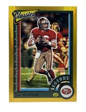 Joe Montana #101 49ers 2022 Classics Legends Timeless Tributes Gold /60