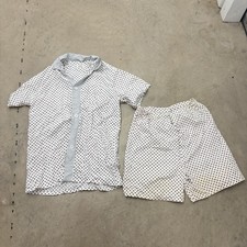 VTG 60s Penney's Towncraft Wash N Wear Polka Dot Shirt Set Button Up Mens M