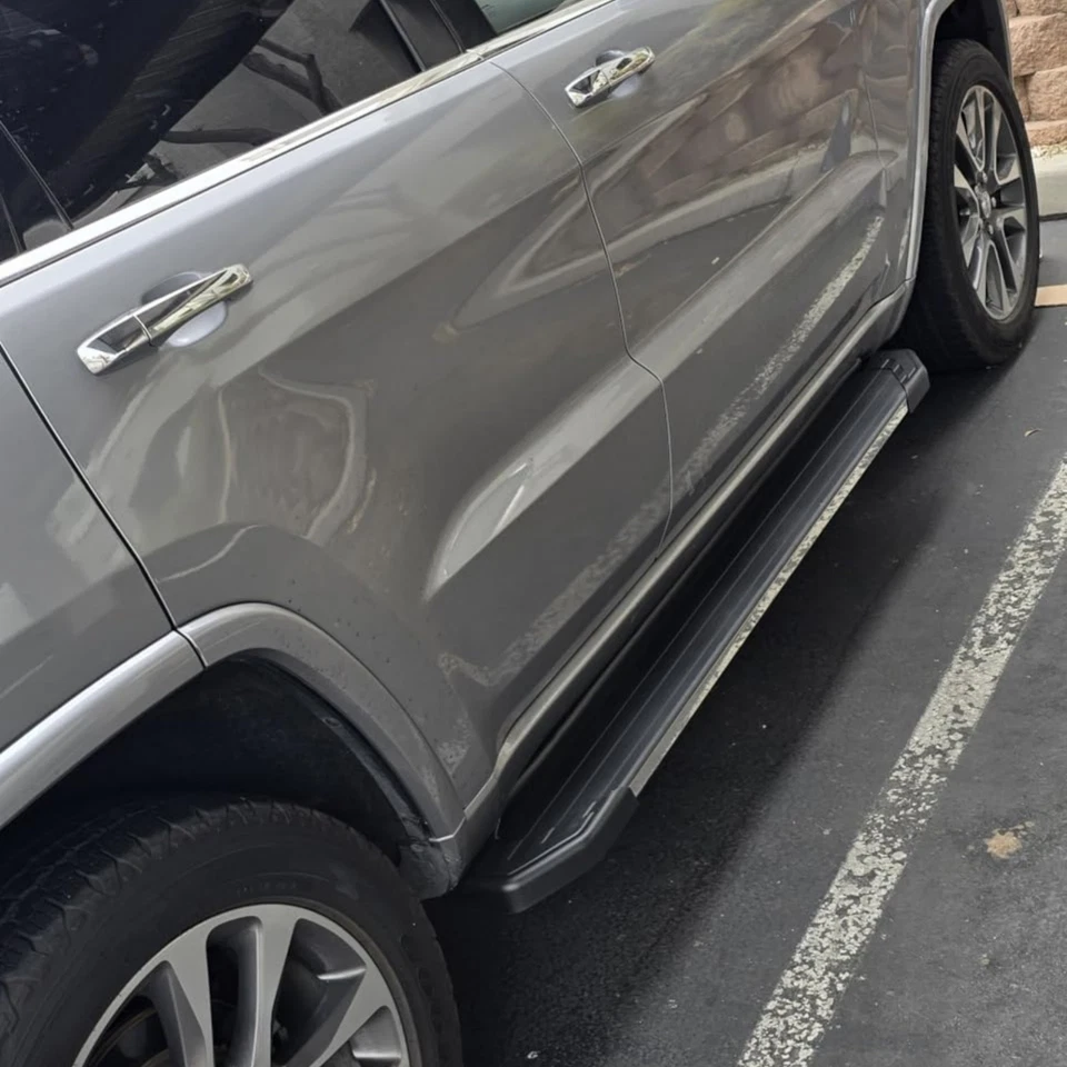 5.5" Running Boards For 09-17 Chevy Traverse/GMC Acadia Black Aluminum+SS Edge Foto 2 de 4