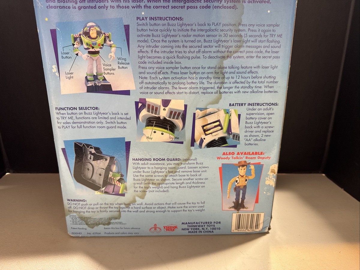 Buzz Lightyear Ultimate Talking Room Guard - Disney Pixar Toy 