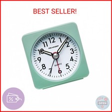 Peakeep Ultra Small, Battery Travel Alarm Clock with Snooze and Light, Silent wi