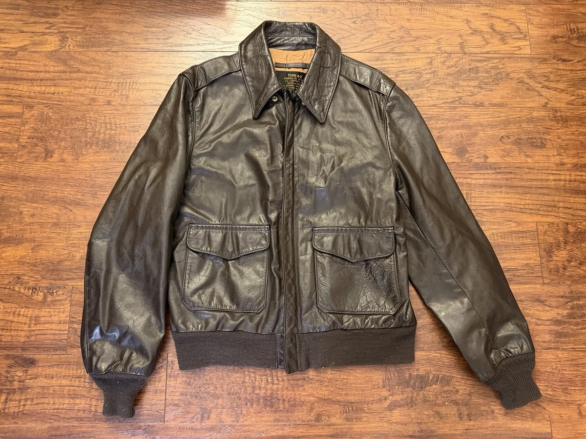 military leather flight jacket products for sale | eBay
