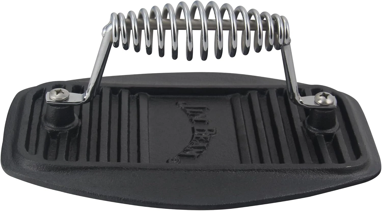 Stainless Steel Cast Iron Meat Press, Pre Seasoned for Delicious Meat, Steak, Be
