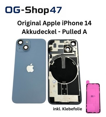 Original Apple iPhone 14 Akkudeckel Backcover mit NFC Flex Blitz Blau Grad A