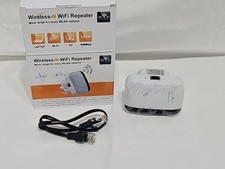 Universal WiFi Signal Booster 300Mbps Wireless-N 2.4GHz Internet Extender White