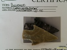 Papered Central Texas Bulverde Arrowhead Prehistoric Artifact FREE SHIPPING PB39