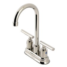 Kingston Brass KB849.CML Manhattan 1.8 GPM Standard Bar Faucet - - Nickel