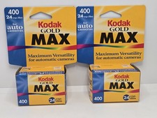 2 Kodak Max 400 Speed Film Rolls Sealed 36 Exposure