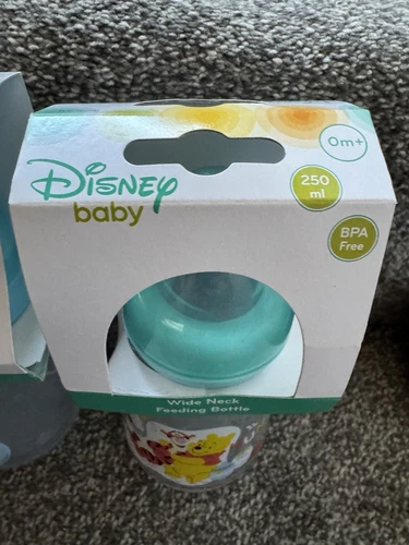 3 biberones Disney Baby cuello ancho - 250 ml - Minnie Mouse Winnie sin BPA - Imagen 5 de 7