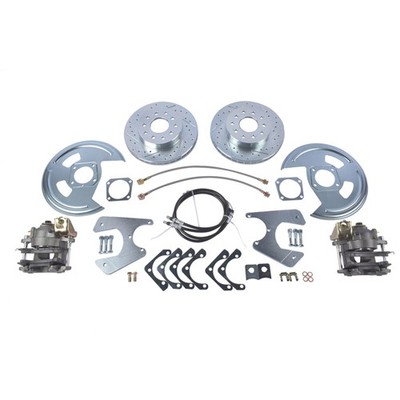 Rear Disc Brake Conversion Kit with Brake Cables Std Rotors Fit for GM A F-Bo