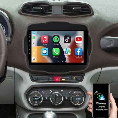 4Core 4+64G Android Auto Stereo Radio GPS Carplay For Jeep Renegade 2015-2020