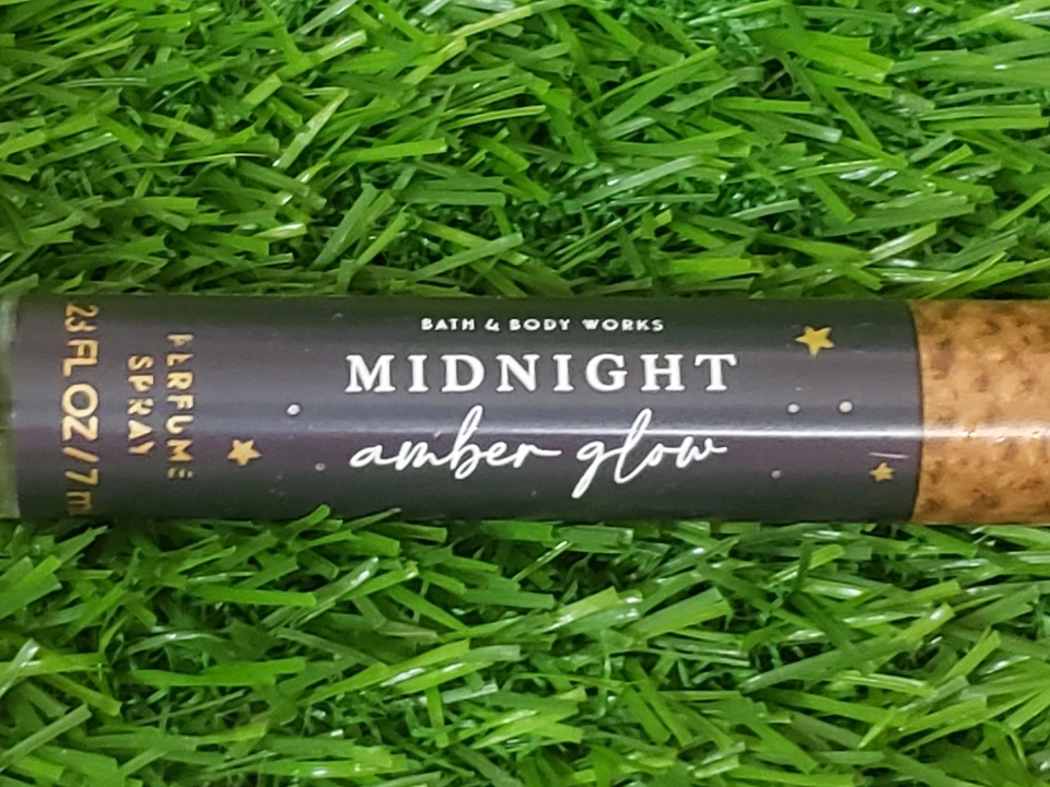 Bath & Body Works - MIDNIGHT - ÁMBAR BRILLO - Perfume - Tamaño de viaje - 7 ml/.23 oz Foto 2 de 3