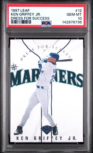1997 Leaf Ken Griffey Jr Dress For Success #12 PSA 10 GEM MINT HOF