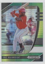 2020 Panini Prizm Draft Picks Green & Yellow Hyper Mac Wainwright #PDP113 0w7