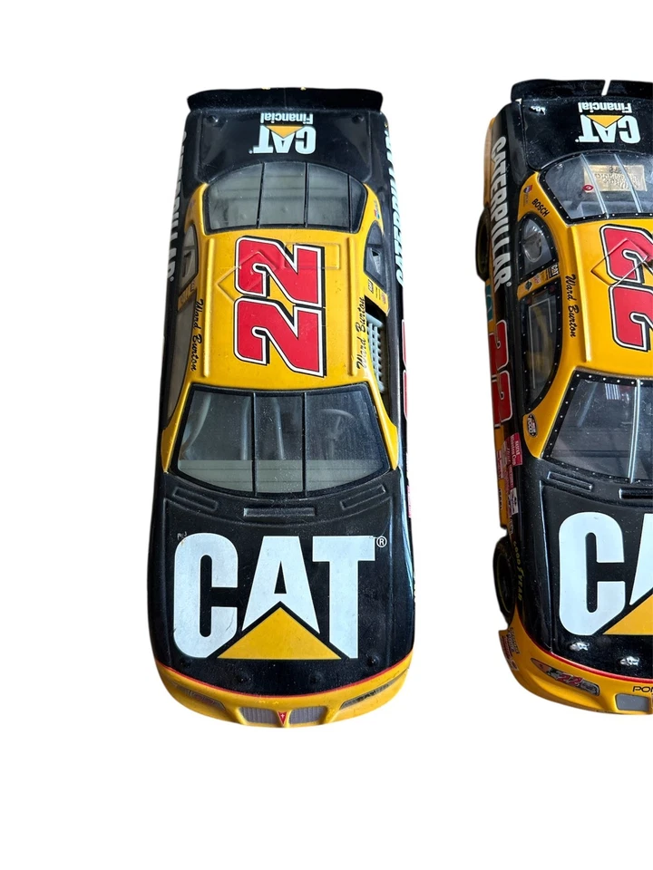 Ward Burton CAT #22 NASCAR литой лот из 4 гоночных чемпионов 1:24 и 1:64 сертификат подлинности LE - Изображение 2 из 4
