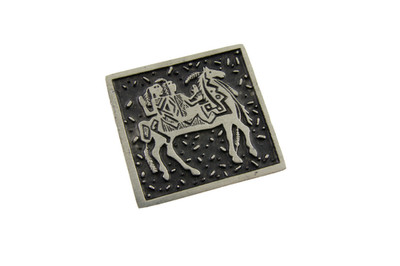 Alice Seely New Mexico Urban Fetishes Two Friends Pewter Brooch Pin