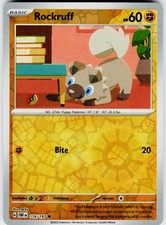 Rockruff Reverse Holo 116/197 SV03: Fiamme Ossidiana Carta Pokemon Comune LP