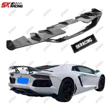 Dry Carbon Fiber Rear Bumper Diffuser Lip Fits Lamborghini Aventador LP700 12+