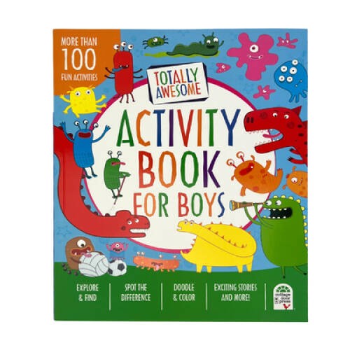 Totally Awesome Activity Book for Boys Ages 4 to 8 - Dinosaurs ...