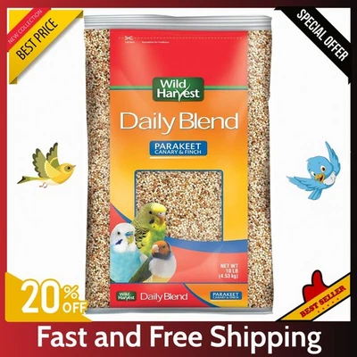 Wild Harvest Daily Blend Bird Food – Parakeet, Canary, Finch – 2lb / 5lb / 10lb.