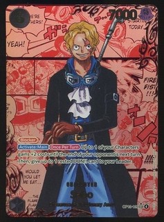 One Piece Inglese OP13 120 Sabo Rosso Manga Arte Alternativa Segreta Raro