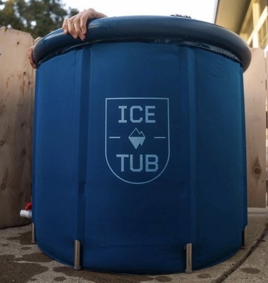 Eiswanne 3.0, tragbares Eisbad mit Deckel, Pumpe, Anti-Leck, Kaltwassertherapie
