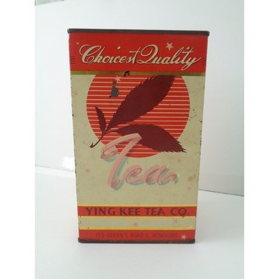 Rare Vintage Ying Kee Tea Company Large Tin Tea Caddy Hong Kong Choicest Quality