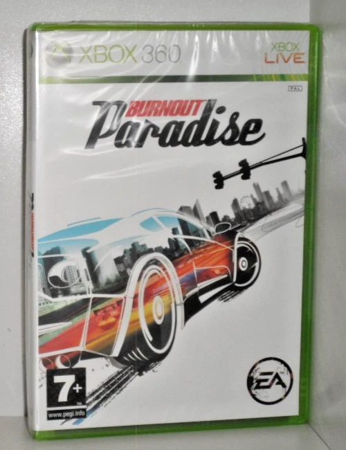 2008 * Burnout Paradise * Microsoft Xbox 360 * EMBALAJE ORIGINAL + instrucciones * Europa