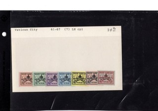 BH GOLDPATH: VATICAN CITY STAMP CAT VALUE $24.90 #61 67 BHS_001_130_17