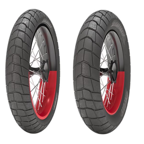 PAAR MOTORRADREIFEN EUROGRIP 120/80-12 65P + 130/80-12 69P BEE WILD M+S - Bild 5