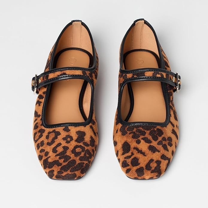 The Drop Women's Levina Microsuede Ballet Flat Shoes - Leopard