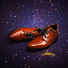1/4 1/3 Uncle ID BJD PU Leather Shoes Formal Suit Shoes Patent White Brown Black