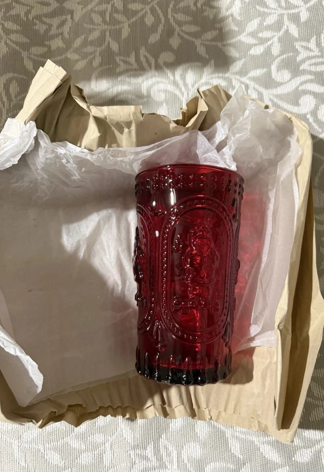 Pottery Barn red Christmas glasses NIB ￼set of 4 - Image 2 of 4
