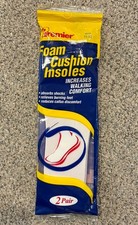 Premier Foam Cushion Insoles Size Men  s 11-12 - 2 Pairs NEW