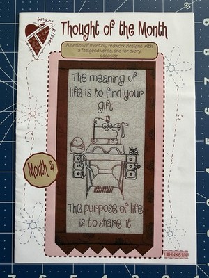 Thought of the Month Quilt Pattern Hugs N Kisses Month 4 The Meaning Of Life