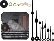 TIKROUND Include Hands Quartz DIY 12888 Wall thread length 13/64 inch, Black 