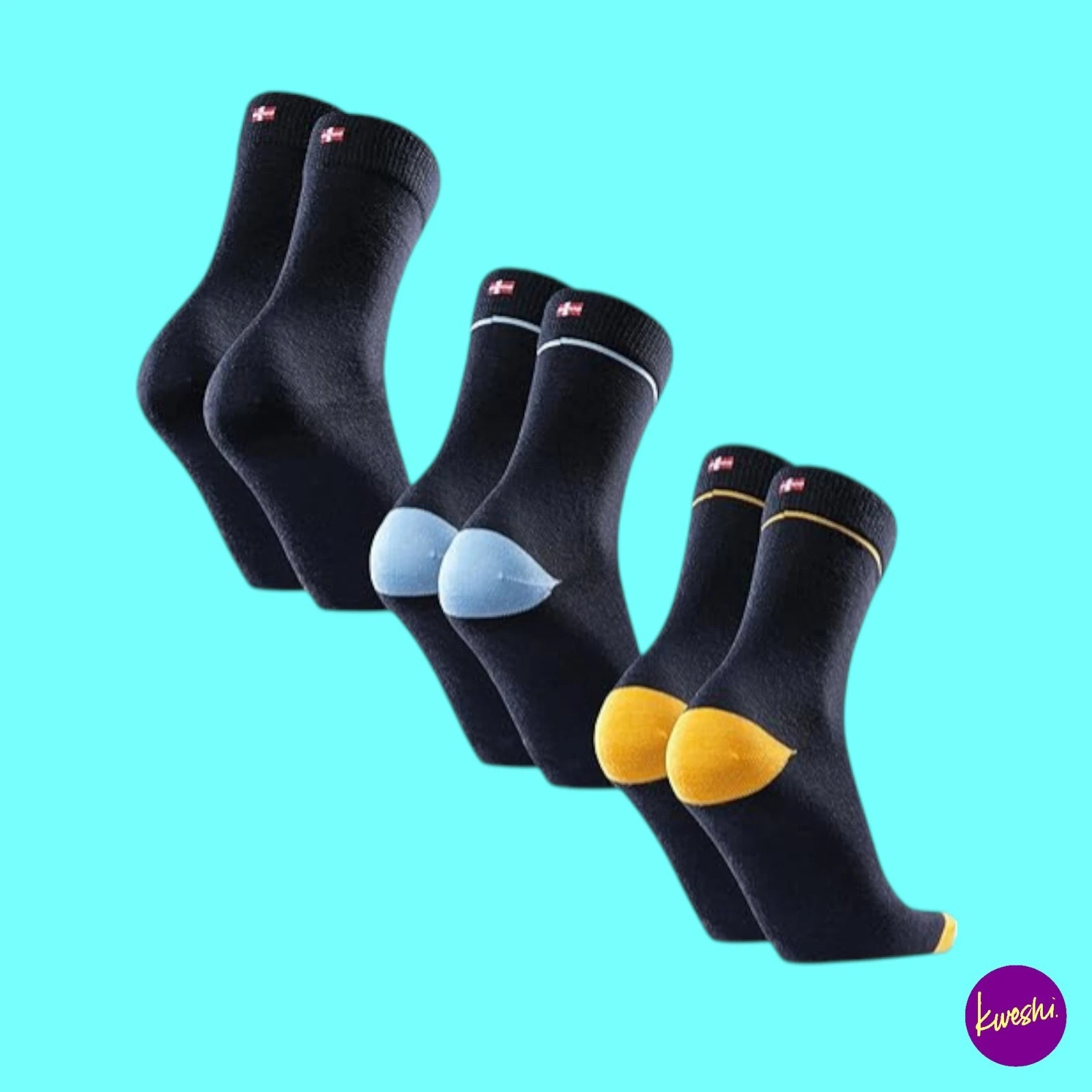 DANISH ENDURANCE Men's Merino Wool Dress Socks, 3 Pack, UK 6-8 | EU 39-42