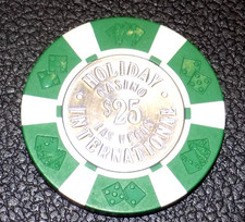 $25 Casino Poker Chip Holiday International Downtown Las Vegas 1977 70's Era