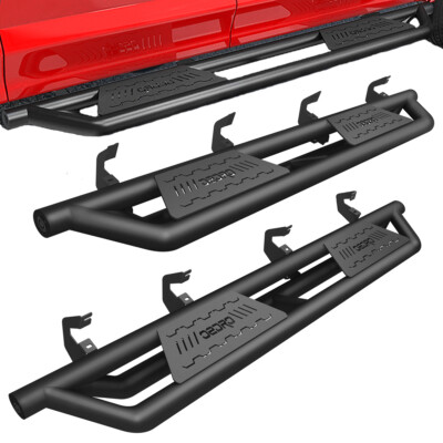 Running Boards Armor Side Steps for 2019-26 Chevy Silverado Sierra 1500 Crew Cab