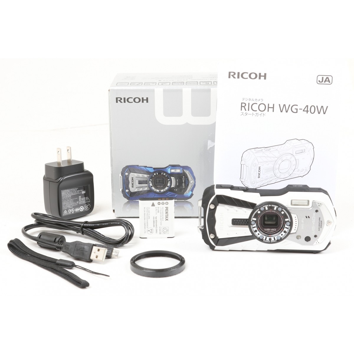 RICOH　WG-40 RICOH waterproof digital camera RICOH WG-40W Blue Waterproof