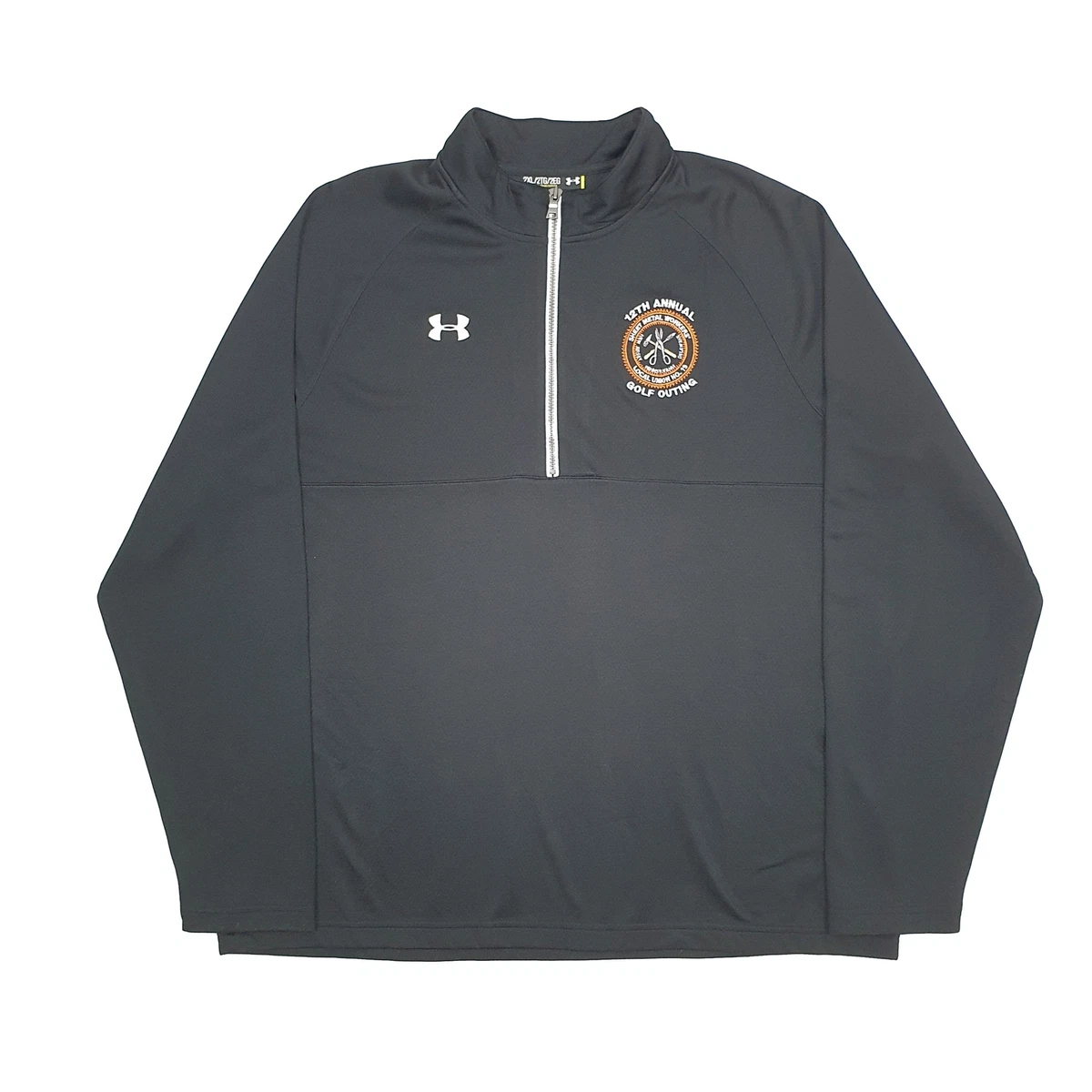 Mens UNDER ARMOUR Activewear Polyester 1 4 Quarter Zip Jumper Sweatshirt XXL