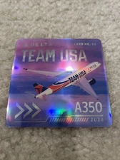 Delta Air Lines Team USA Paris Olympic Edition Trading Cards 2024 A350 No. 63