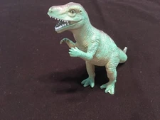 = DOLGEN 5'' GREEN SOFT RUBBER DINOSAUR ACTION FIGURE LOOSE B009