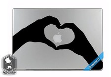 Heart shaped Hands Love Art Vinyl Decal Sticker Sized for 13 inch Laptops