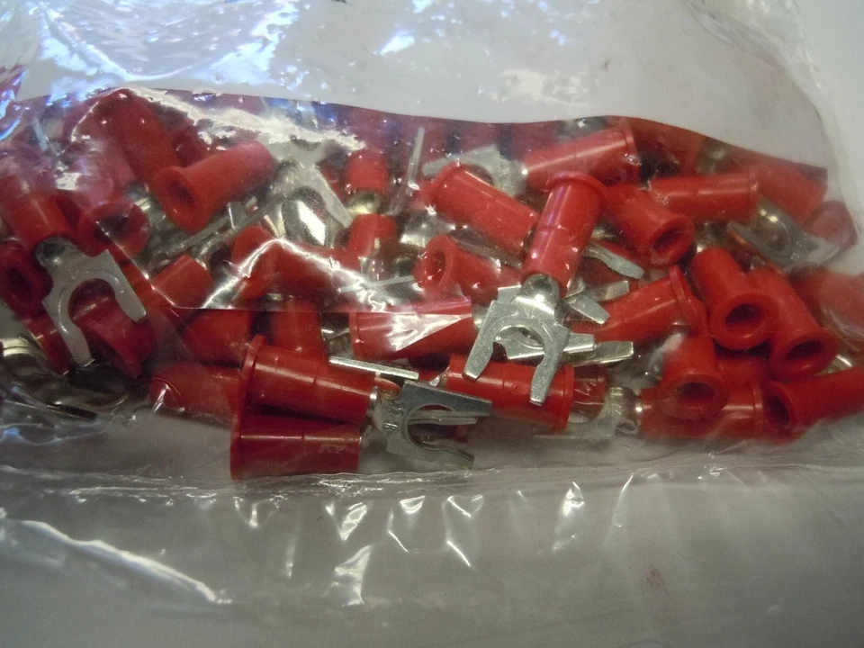 3M SS-31-10-P Защелкивающаяся лопаточная клемма, 22-18 Ga., #10 шпилька, виниловая изоляция 100 - Изображение 3 из 3