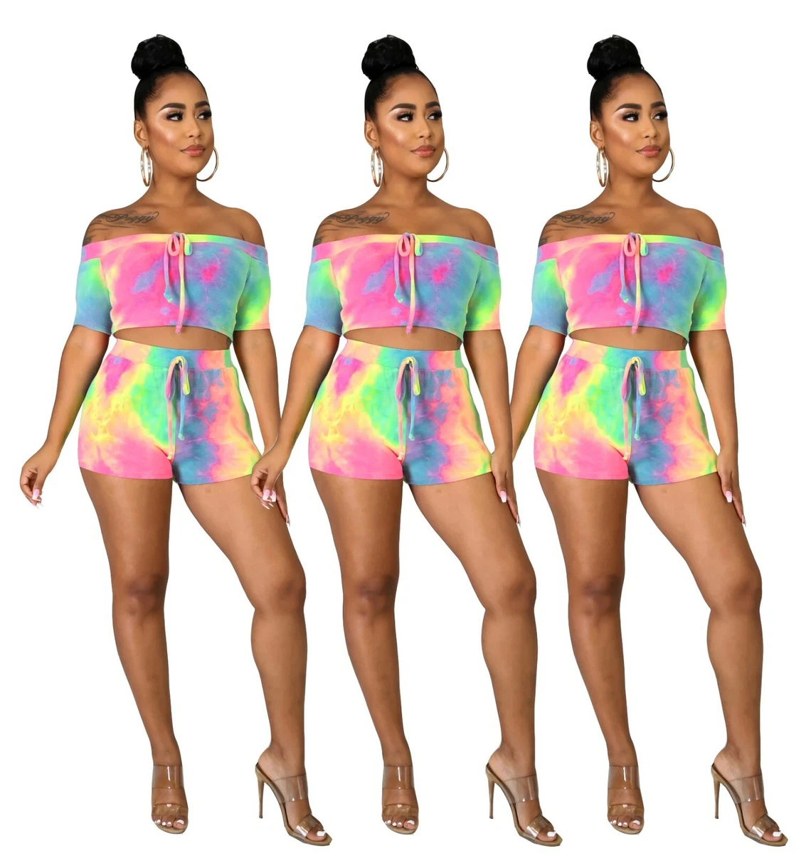 Tie dye 2 piece outfit sales