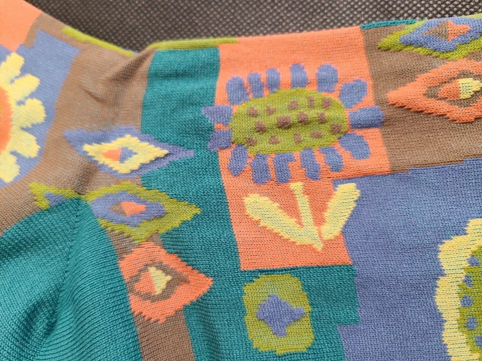 Calze patchwork M.&KYOKO verdi made in Japan - Immagine 2 di 4